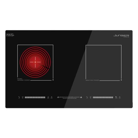 Bếp Điện Từ Kết Hợp Hồng Ngoại Junger MTD-18 | Lắp Âm/Dương 2 Vùng Nấu