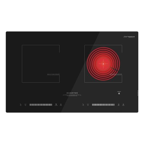 Bếp Điện Từ Kết Hợp Hồng Ngoại Junger NKD-20 | Lắp Âm/Dương 2 Vùng Nấu