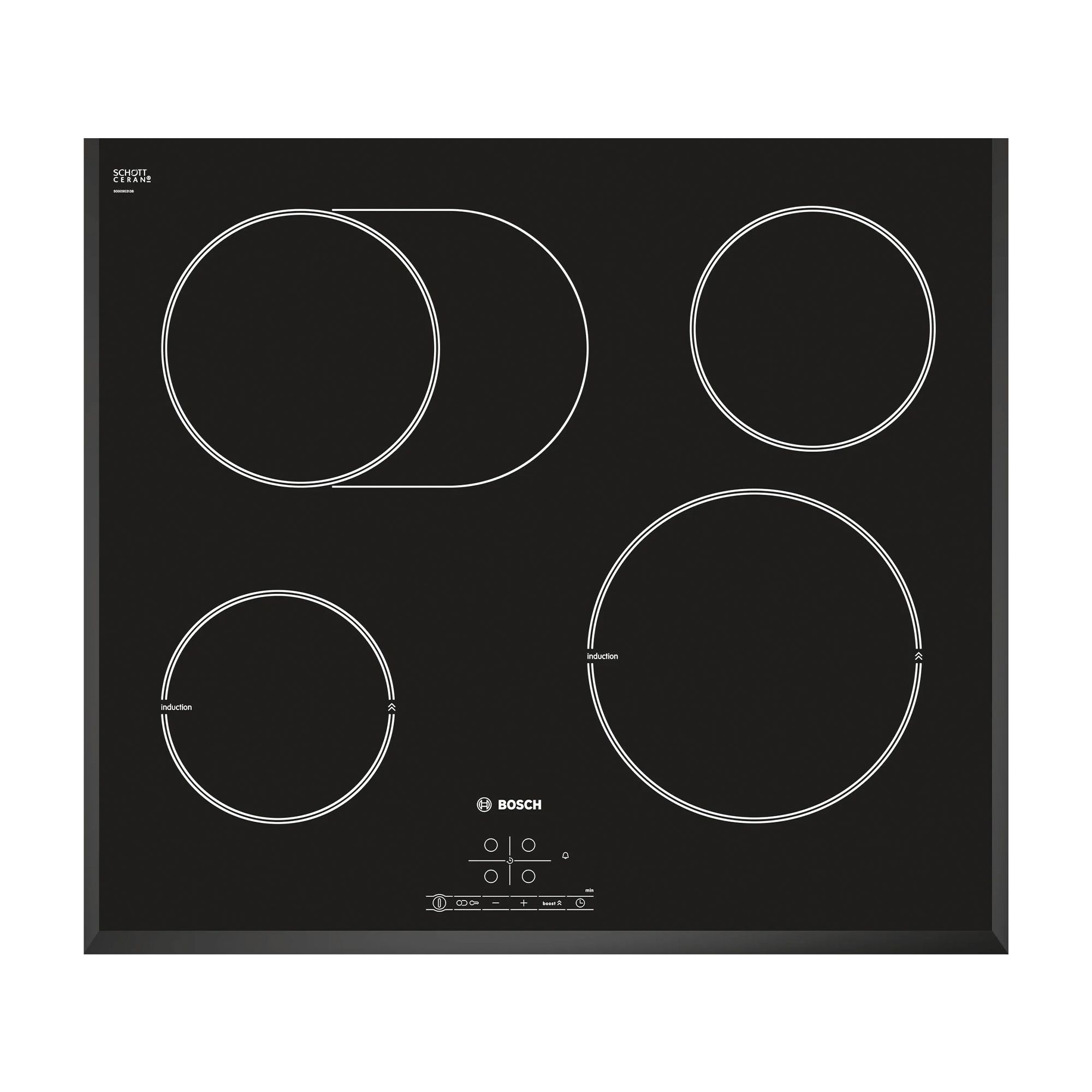 Bếp Từ Hồng Ngoại Bosch PIC651B17E Serie 4 | Lắp Âm 02 Điện 02 Từ