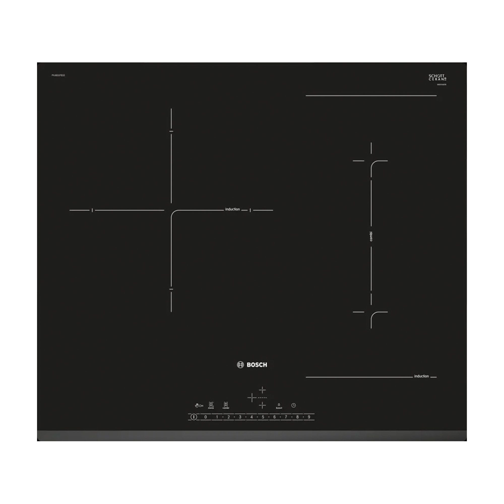Bếp Từ Âm Bosch PVJ631FB1E Series 6 | 03 Vùng Nấu Ghép Nối