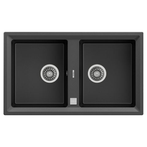Chậu Rửa Bát 2 Hố Đá Teka STONE 90 B-TG 2B 115260013 | Màu Xám Đen