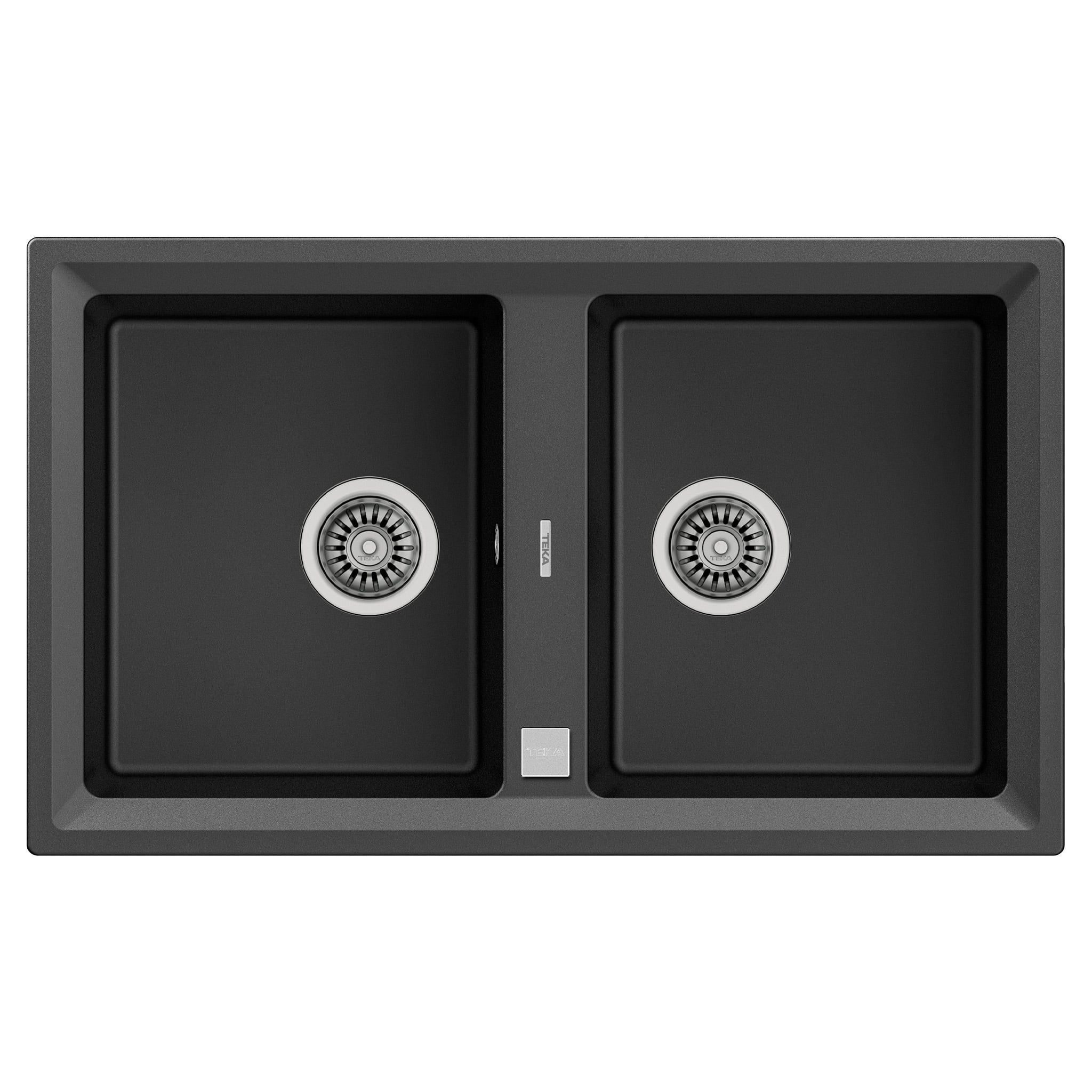 Chậu Rửa Bát 2 Hố Đá Teka STONE 90 B-TG 2B 115260013 | Màu Xám Đen