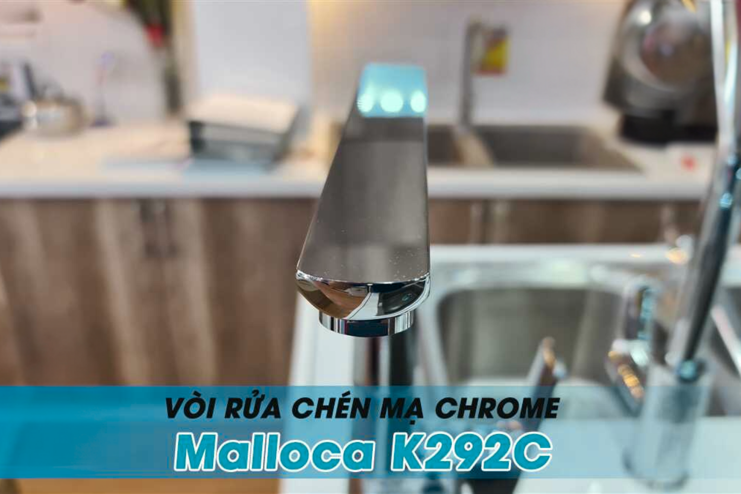 Vòi Rửa Bát Nóng Lạnh Malloca K292C | Đồng Thau Mạ Chrome