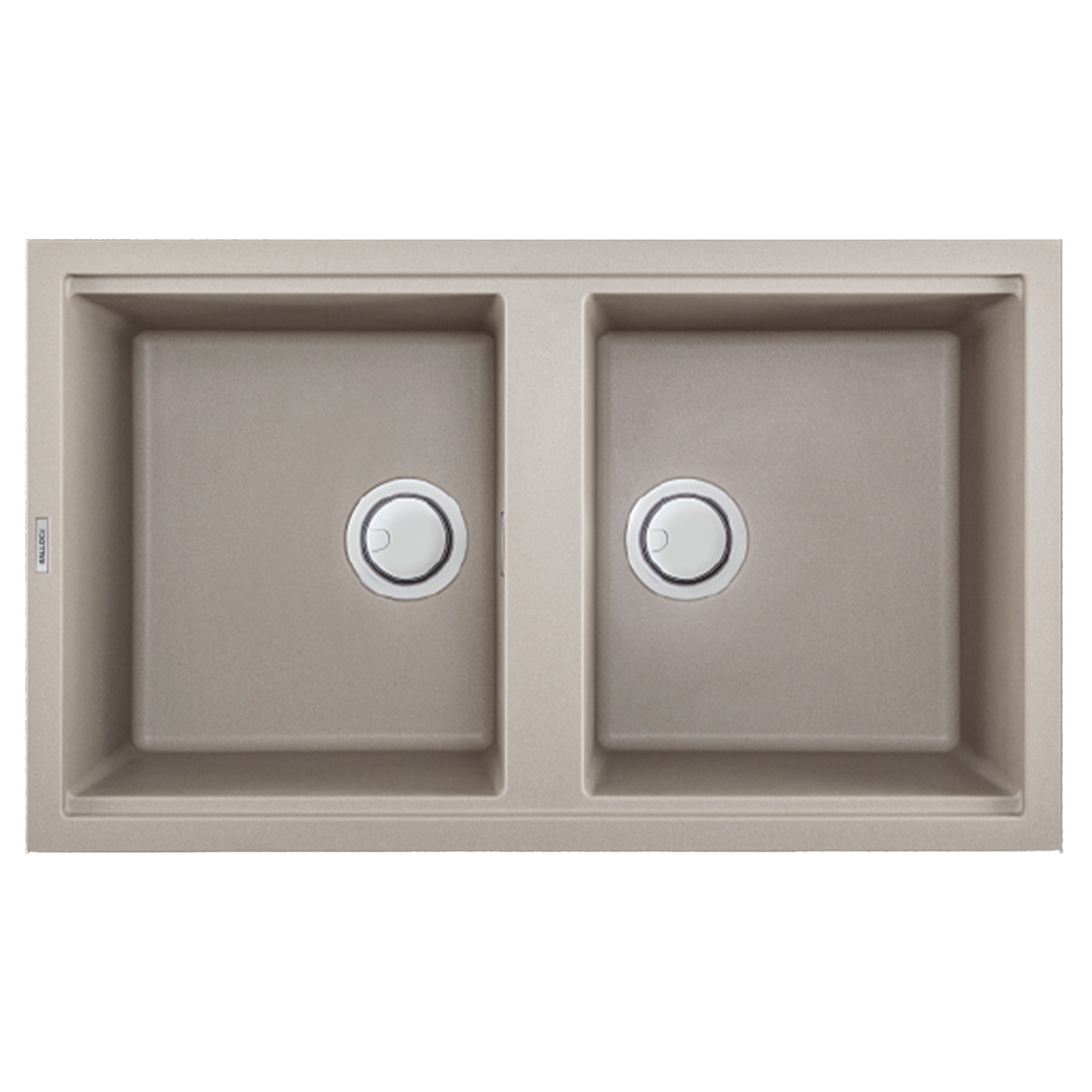 Chậu Rửa Bát 2 Hố Bằng Đá Granite Malloca TORTORA K-45043 | Màu Đất