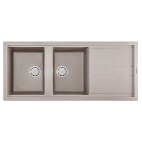 Chậu Rửa Bát 2 Hố Bằng Đá Granite Malloca TORTORA K-50043 | Màu Đất