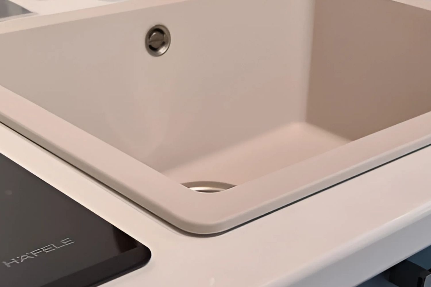 Chậu Rửa Bát 1 Hố Bằng Đá Granite Hafele HS19-GEN1S60 (570.35.430) | Màu Kem