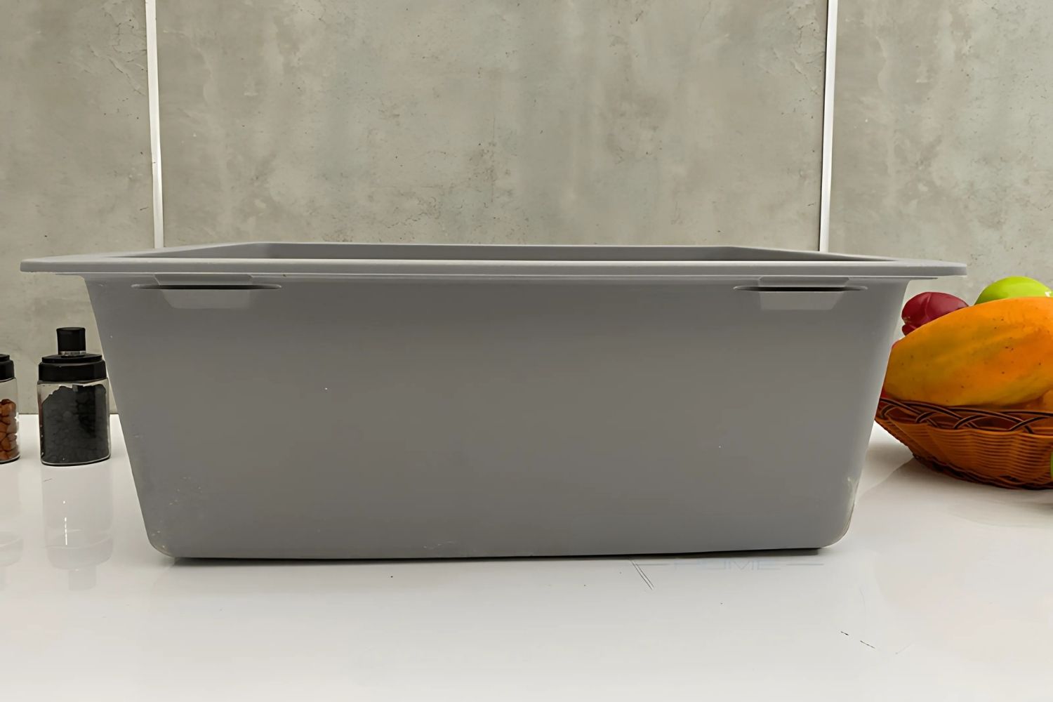 Chậu Rửa Bát 1 Hố Bằng Đá Granite Hafele HS19-GEN1S60 (570.35.530) | Màu Xám