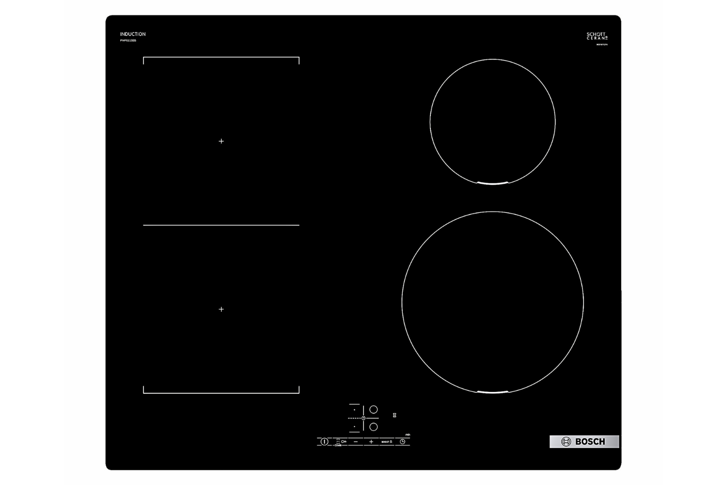 Bếp Từ Âm Bosch PWP611BB5E Serie 4 | 04 Vùng Nấu