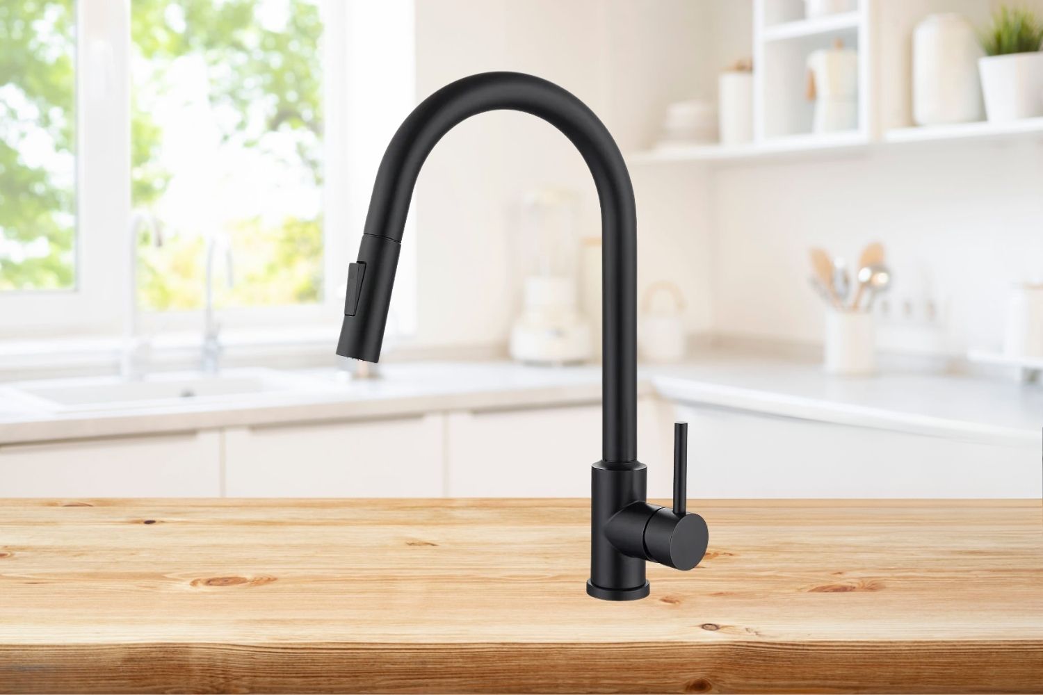 Vòi Rửa Bát Cảm Ứng Nóng Lạnh Dây Rút Hafele 570.58.331 | Inox 304