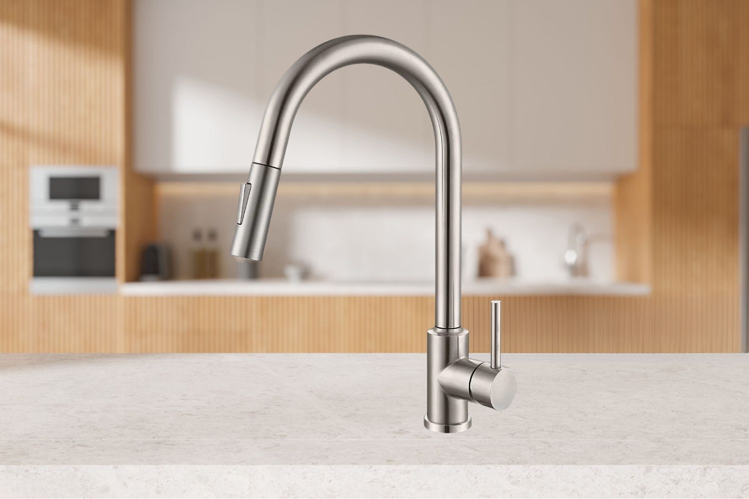 Vòi Rửa Bát Cảm Ứng Nóng Lạnh Dây Rút Hafele 570.58.631 | Inox 304