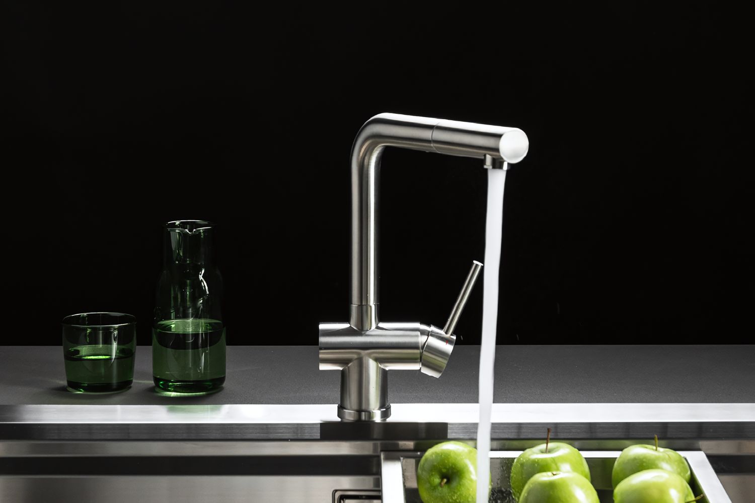 Vòi Rửa Bát Nóng Lạnh Dây Rút Malloca K103-SS | Inox 304