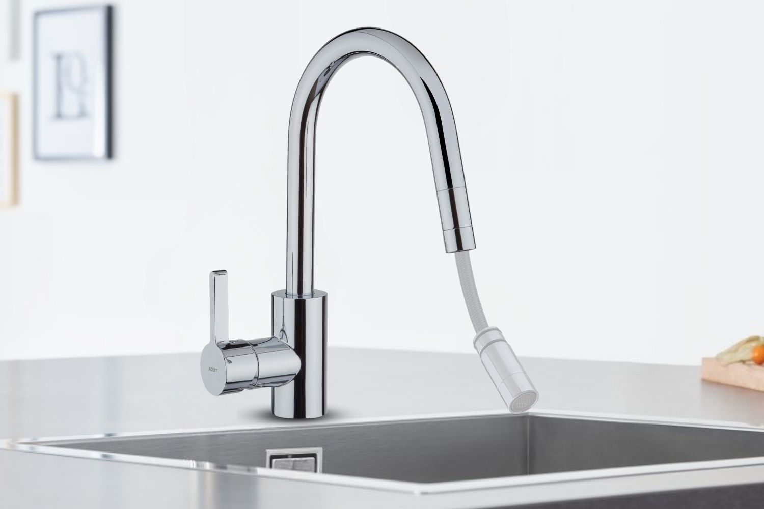 Vòi Rửa Bát Nóng Lạnh Dây Rút Teka MТP 938 116020000 | Đồng Thau Mạ Chrome