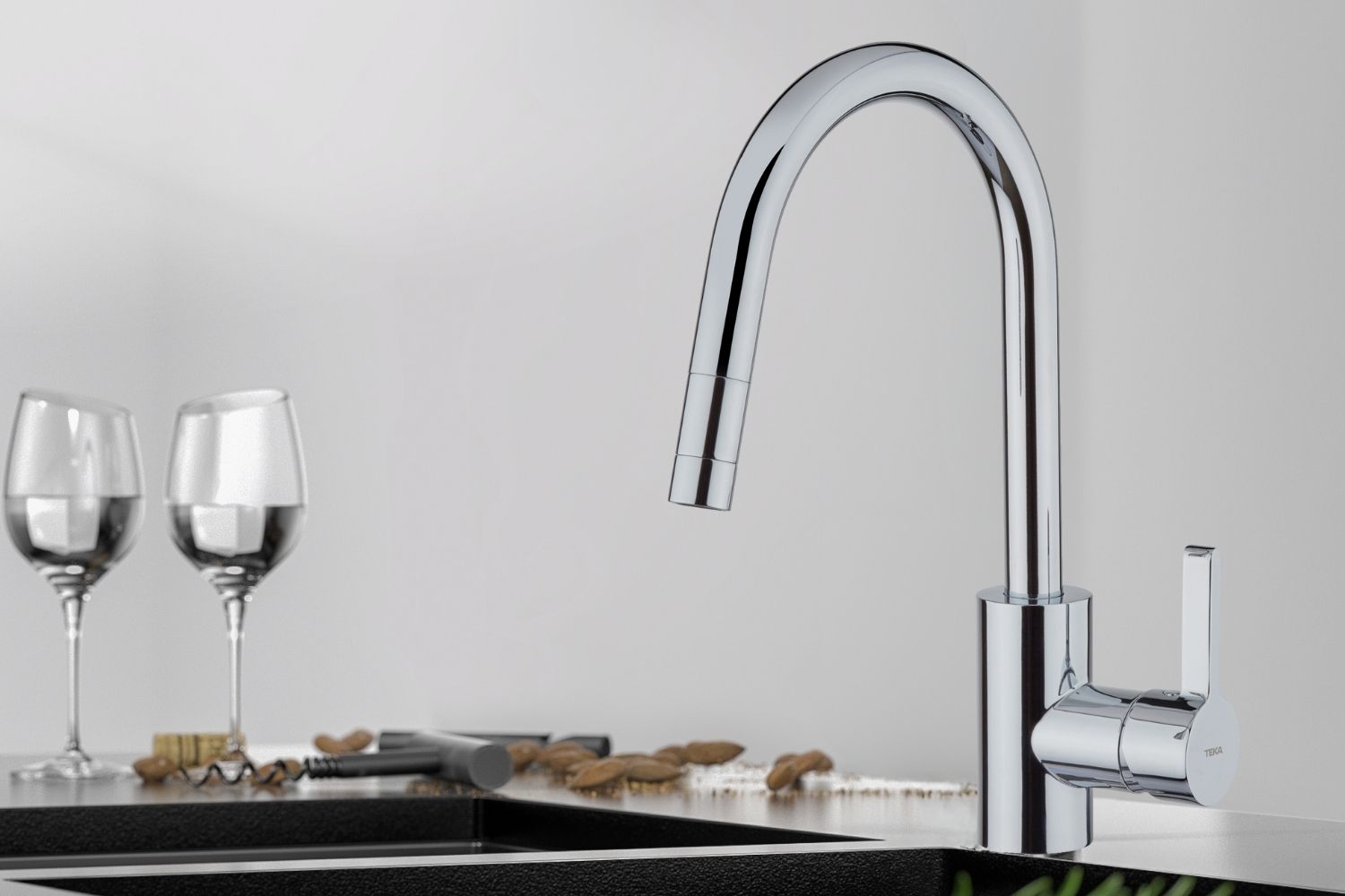 Vòi Rửa Bát Nóng Lạnh Dây Rút Teka MТP 938 116020000 | Đồng Thau Mạ Chrome