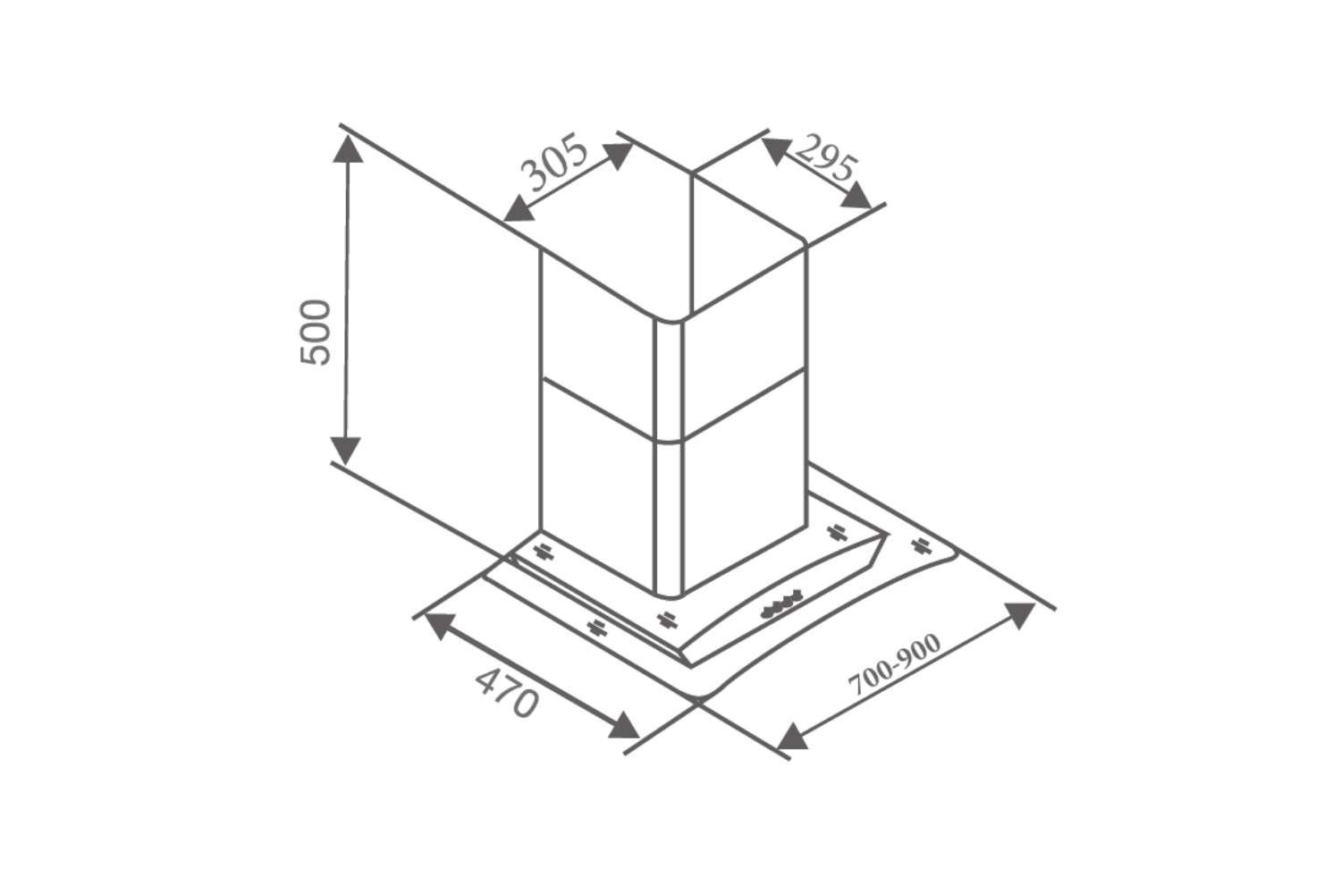 Máy hút mùi kính cong Canzy CZ 3990Q