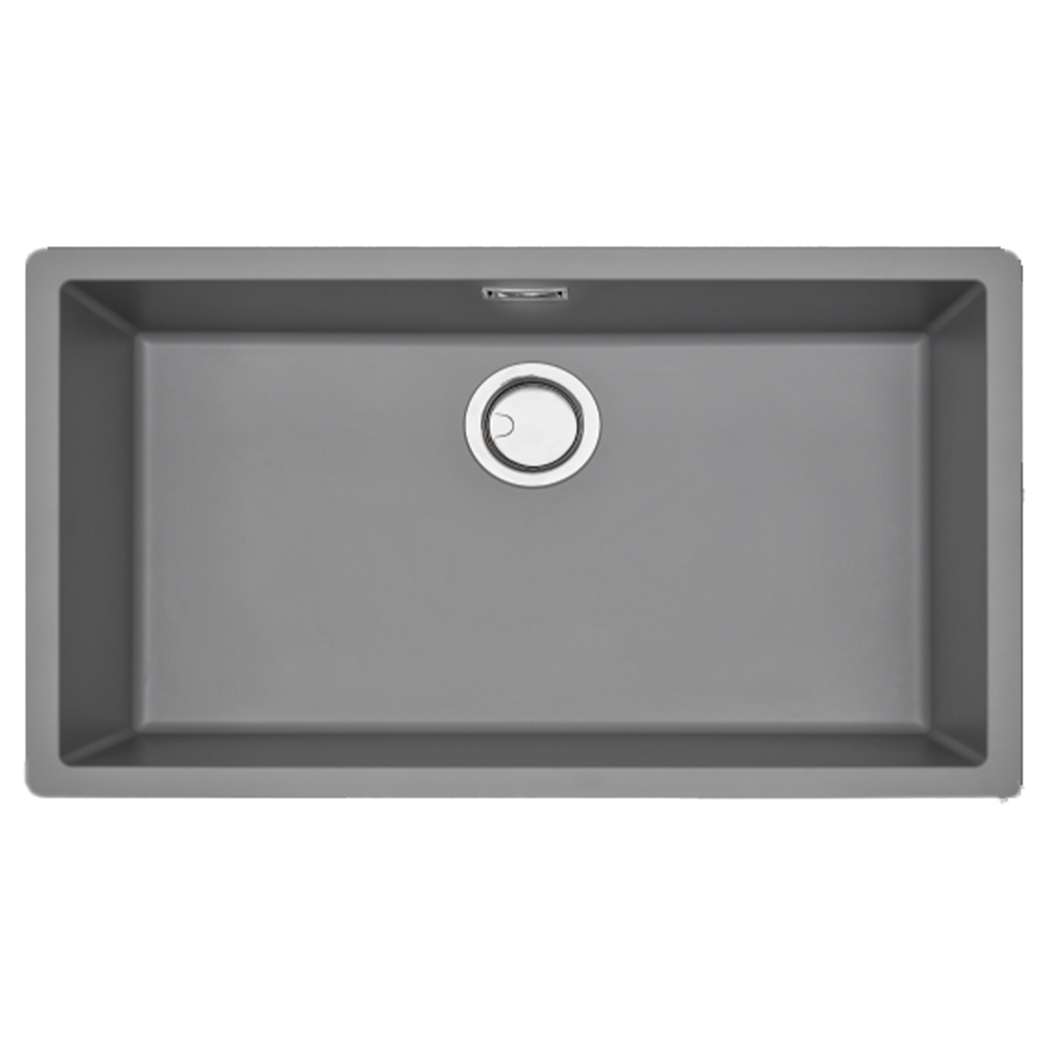 Chậu Rửa Bát 1 Hố Bằng Đá Granite Malloca ZEN K-13073 | Màu Xám