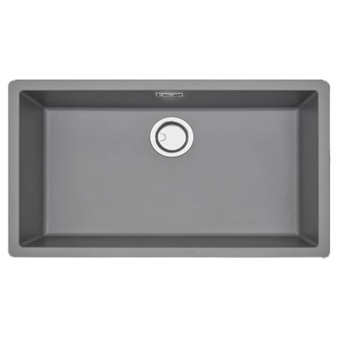 Chậu Rửa Bát 1 Hố Bằng Đá Granite Malloca ZEN K-13073 | Màu Xám