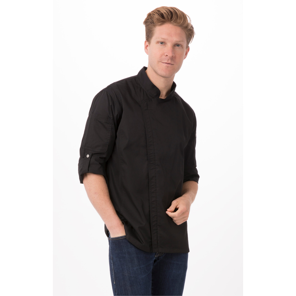 ÁO BẾP XS (HARTFORD CHEF COAT, BLACK)