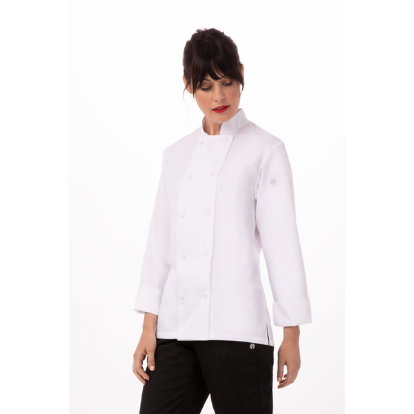 ÁO BẾP XL (SOPHIA WOMEN'S COAT, WHITE)