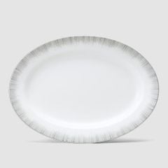 NARUMI-ĐĨA SỨ 30CM (OVAL RIM PLATTER, GLOWING PLATINUM-PRO)