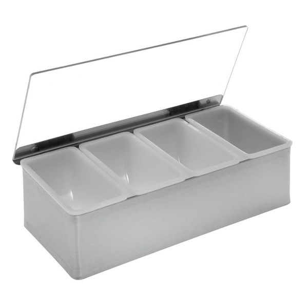 KHAY GIA VỊ INOX 4 NGĂN (CONDIMENT DISPENSER)