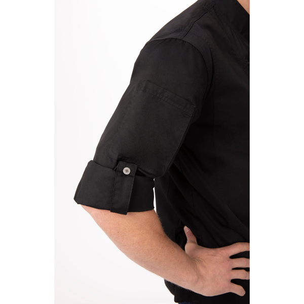 ÁO BẾP XS (HARTFORD CHEF COAT, BLACK)