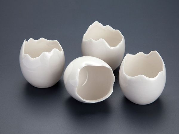 CHÉN SỨ 10X10X10CM (CRETACEOUS BROKEN EGG)
