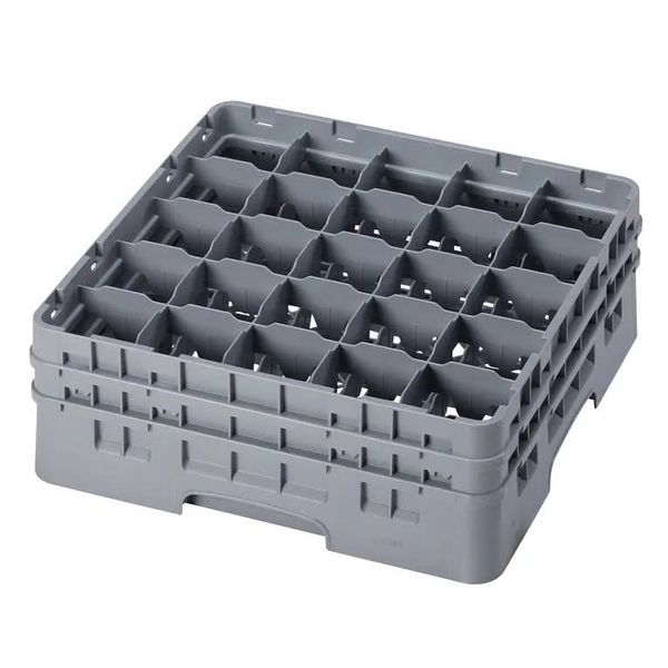 CAMBRO-KHAY NHỰA MÀU XÁM 50X50XH18.4CM (CAMRACK 25 COMPARTMENT)