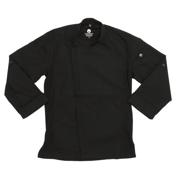 ÁO BẾP 2XL (HARTFORD CHEF COAT, BLACK)
