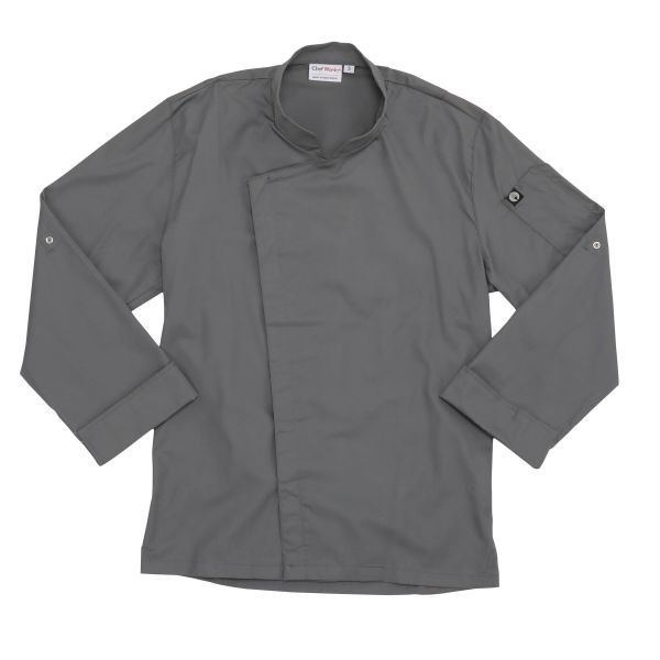 ÁO BẾP XS (LANSING CHEF COAT, GREY)
