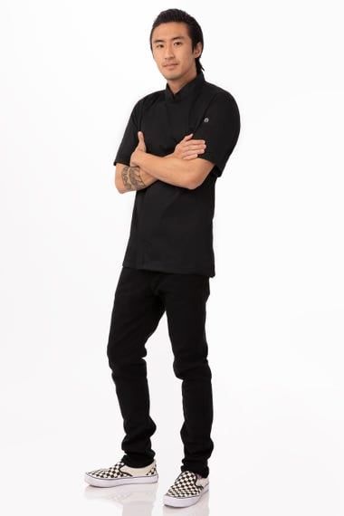 ÁO BẾP S (SPRINGFIELD CHEF COAT, BLACK)