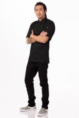 ÁO BẾP S (SPRINGFIELD CHEF COAT, BLACK)