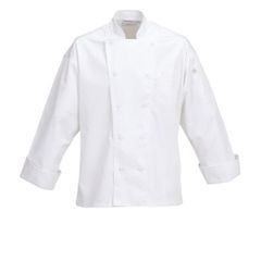 ÁO BẾP 44 (LYON EXECUTIVE POLY/COTTON CHEF COAT, WHITE)