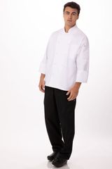 ÁO BẾP 42 (LYON EXECUTIVE POLY/COTTON CHEF COAT, WHITE)