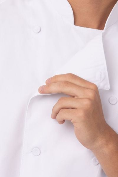 ÁO BẾP 42 (LYON EXECUTIVE POLY/COTTON CHEF COAT, WHITE)