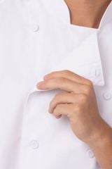 ÁO BẾP 44 (LYON EXECUTIVE POLY/COTTON CHEF COAT, WHITE)