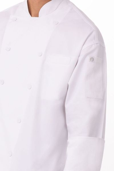 ÁO BẾP 42 (LYON EXECUTIVE POLY/COTTON CHEF COAT, WHITE)
