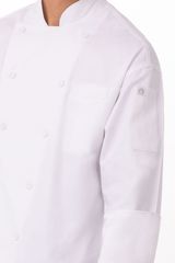 ÁO BẾP 42 (LYON EXECUTIVE POLY/COTTON CHEF COAT, WHITE)