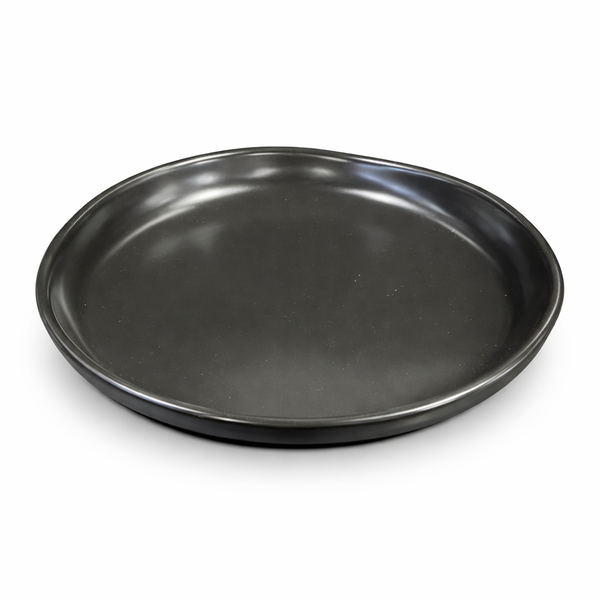 ĐĨA SỨ MÀU ĐEN 28CM (ROUND DEEP PLATE)