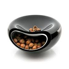 ĐĨA MÀU ĐEN/TRẮNG D20CM (EVASOLO SMILEY DISH)_P014057