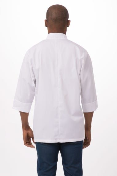 ÁO BẾP S (CHEF COAT 3/4 SLEEVE BASIC, WHITE)