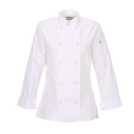 ÁO BẾP XS (SOPHIA WOMEN'S COAT, WHITE)