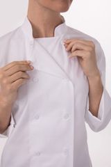 ÁO BẾP S (SOPHIA WOMEN'S COAT, WHITE)