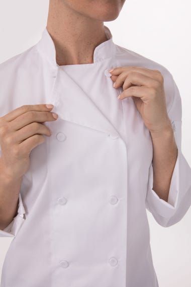 ÁO BẾP XL (SOPHIA WOMEN'S COAT, WHITE)