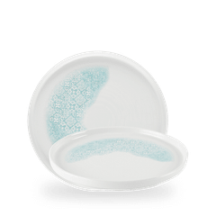 CHURCHILL -ĐĨA GỐM 26CM (MED TILES AQUAMARINE WALLED PLATE)