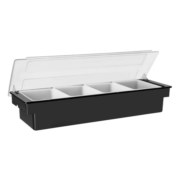 KHAY GIA VỊ MÀU ĐEN (CONDIMENT HOLDER 4 COMP.)