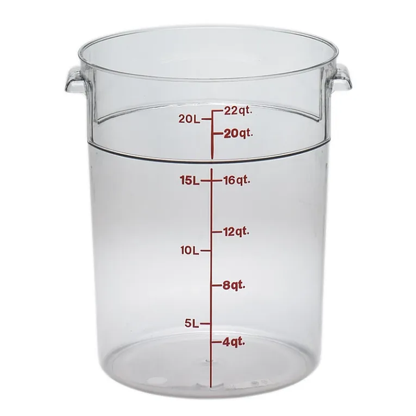 CAMBRO-HỘP NHỰA 20.8L MÀU TRONG (PC ROUND FOOD STORAGE CONTAINER)_P006756
