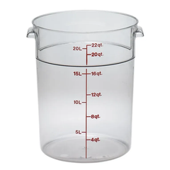 CAMBRO-HỘP NHỰA 20.8L MÀU TRONG (PC ROUND FOOD STORAGE CONTAINER)_P006756