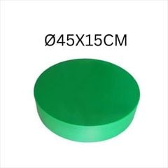 QUANTUM PRO-THỚT NHỰA TRÒN MÀU XANH LÁ D45X15CM (CUTTING BOARD)