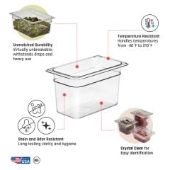 CAMBRO-KHAY NHỰA 15CM (FOOD PAN GN 1/4)