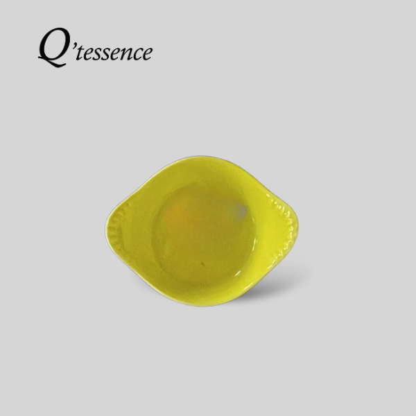 Q'TESSENCE-ĐĨA 7.5CM (ROUND MINI DISH, LEMON GREEN)